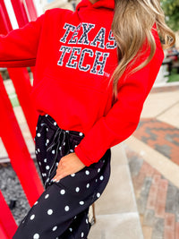 Texas Tech Red Polka Dot Hoodie