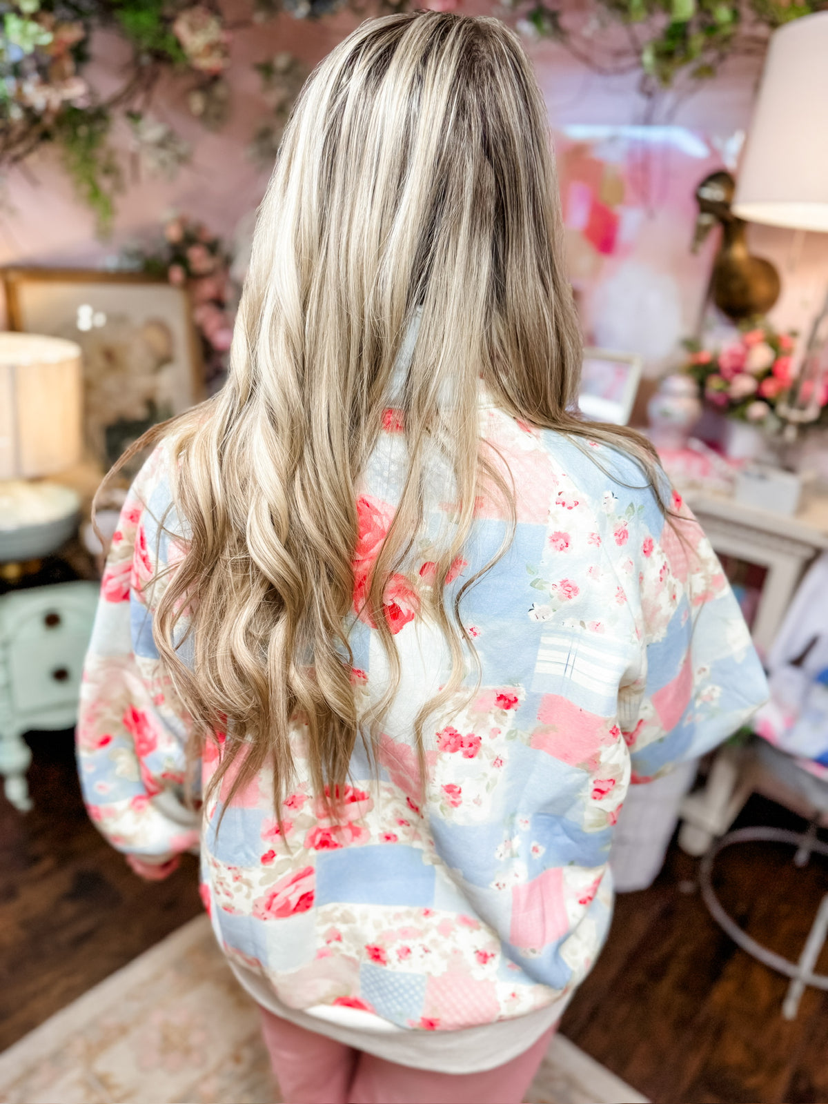 Patchwork Floral Sweatshirt BC