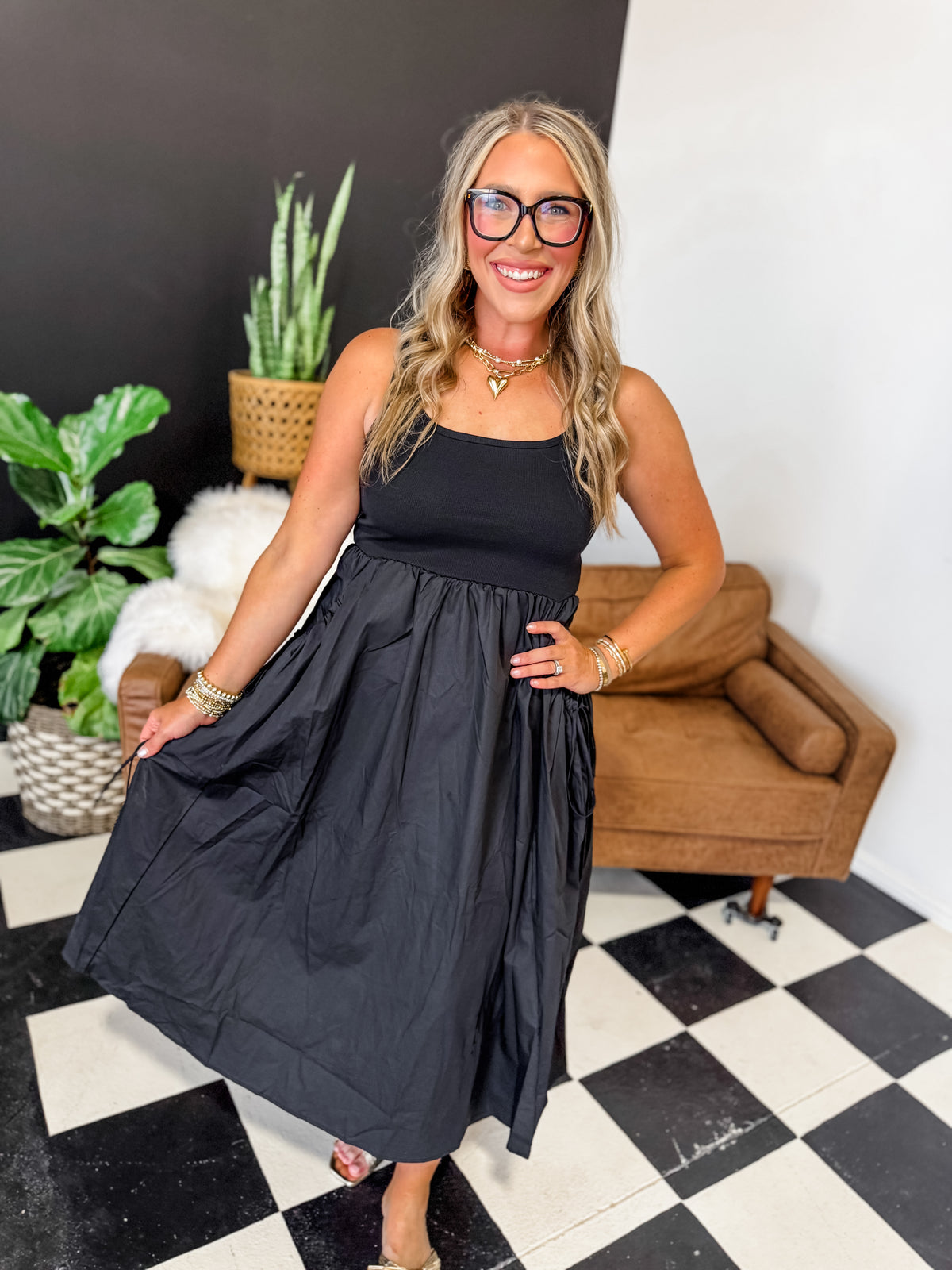 Macey Black Dress