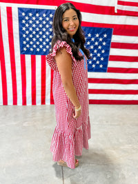 Red Daisy Dress