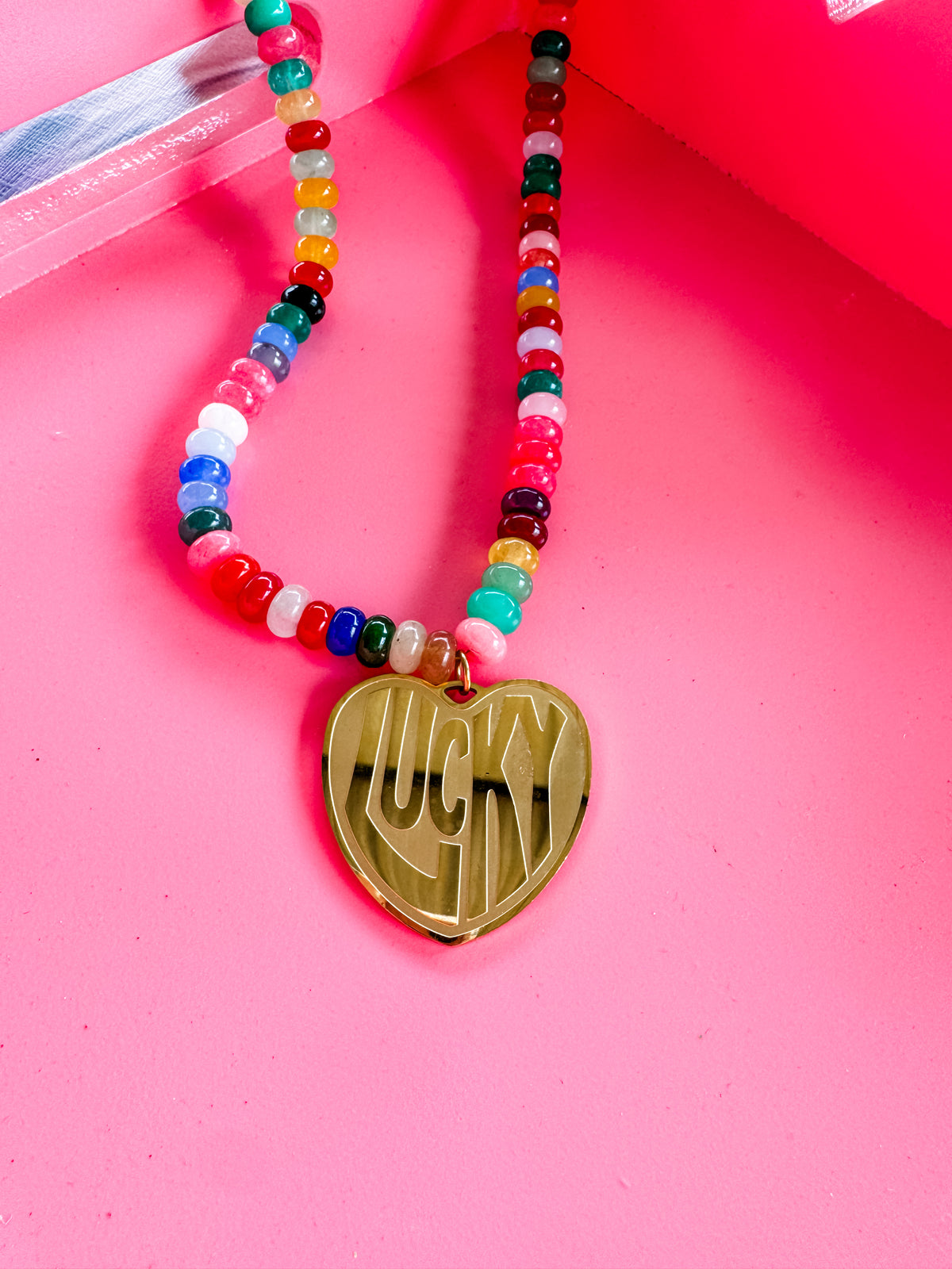 Lucky In Love Stone Necklace