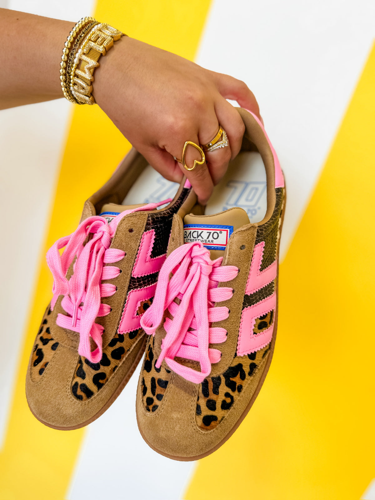 Leopard Zebra Fuxia back 70's Sneakers