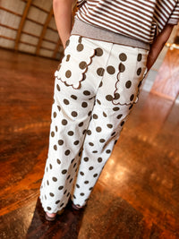 Rhonda Brown  Dot Scallop Pants