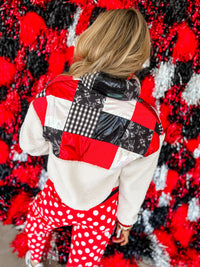 Texas Tech Patchwork Sherpa Jacket