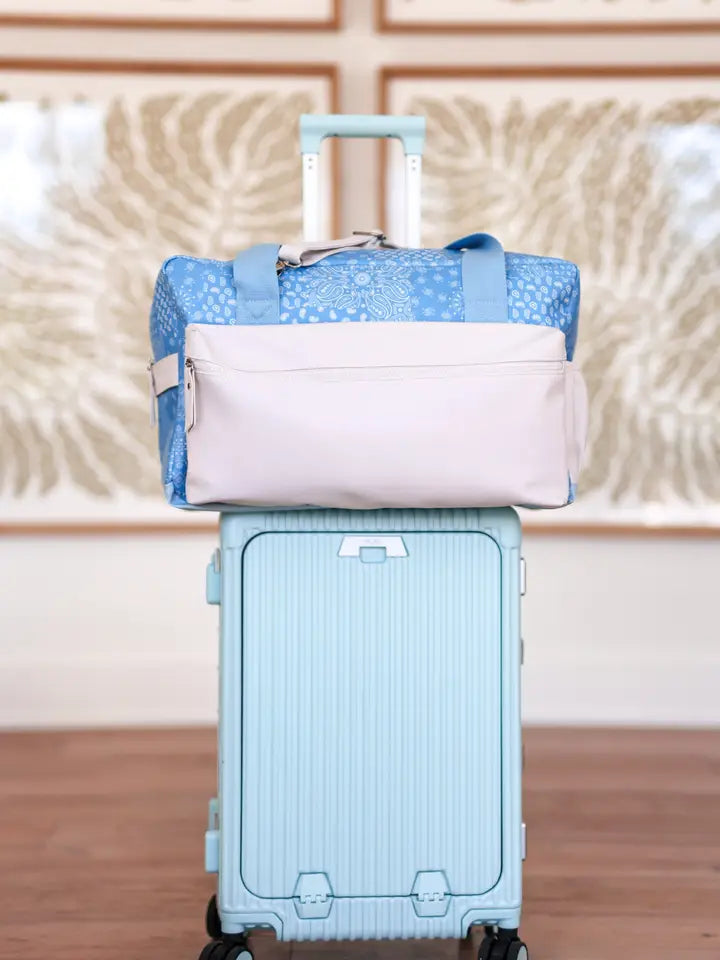 Duffle Bag - Remi Paisley (Blue/Cream)