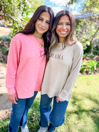 Cozy Day Waffle Pullover - Mama