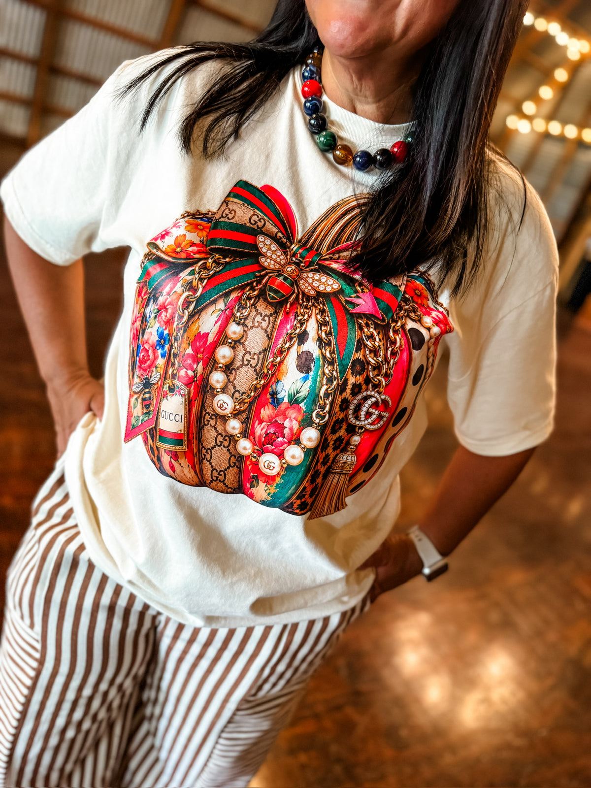 Boujee Bright Pumpkin Tee