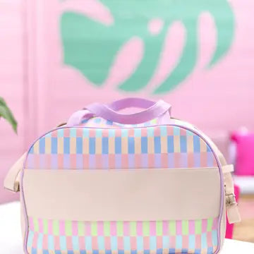 Duffle Bag-Pastel Party (Lilac/Cream/Blue/Coral/Lime)