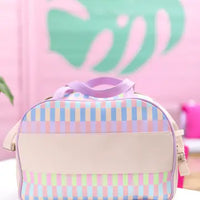 Duffle Bag-Pastel Party (Lilac/Cream/Blue/Coral/Lime)
