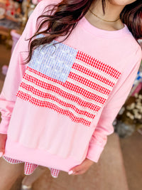 Flag Lace Sweatshirt