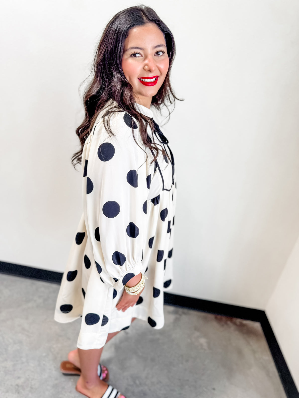 Stephanie Dot Dress