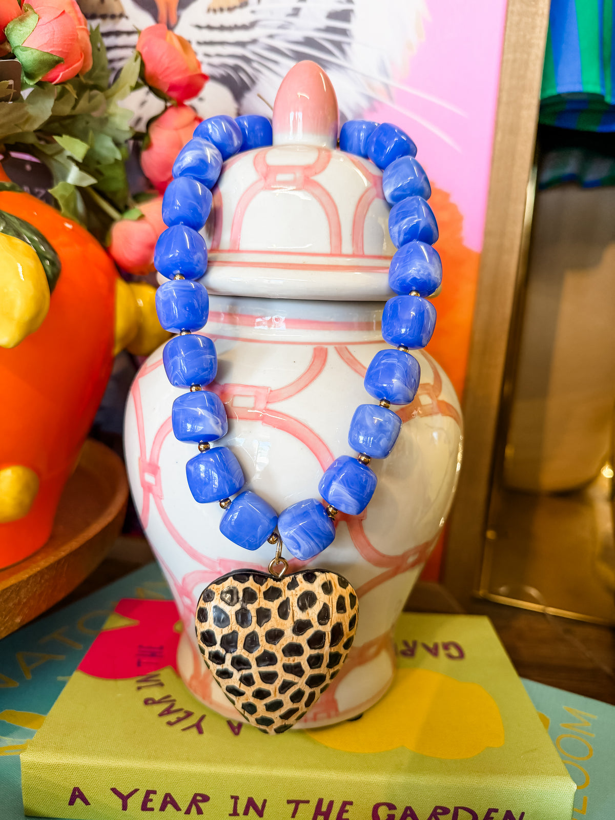 Cheetah Heart Necklace