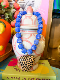 Cheetah Heart Necklace