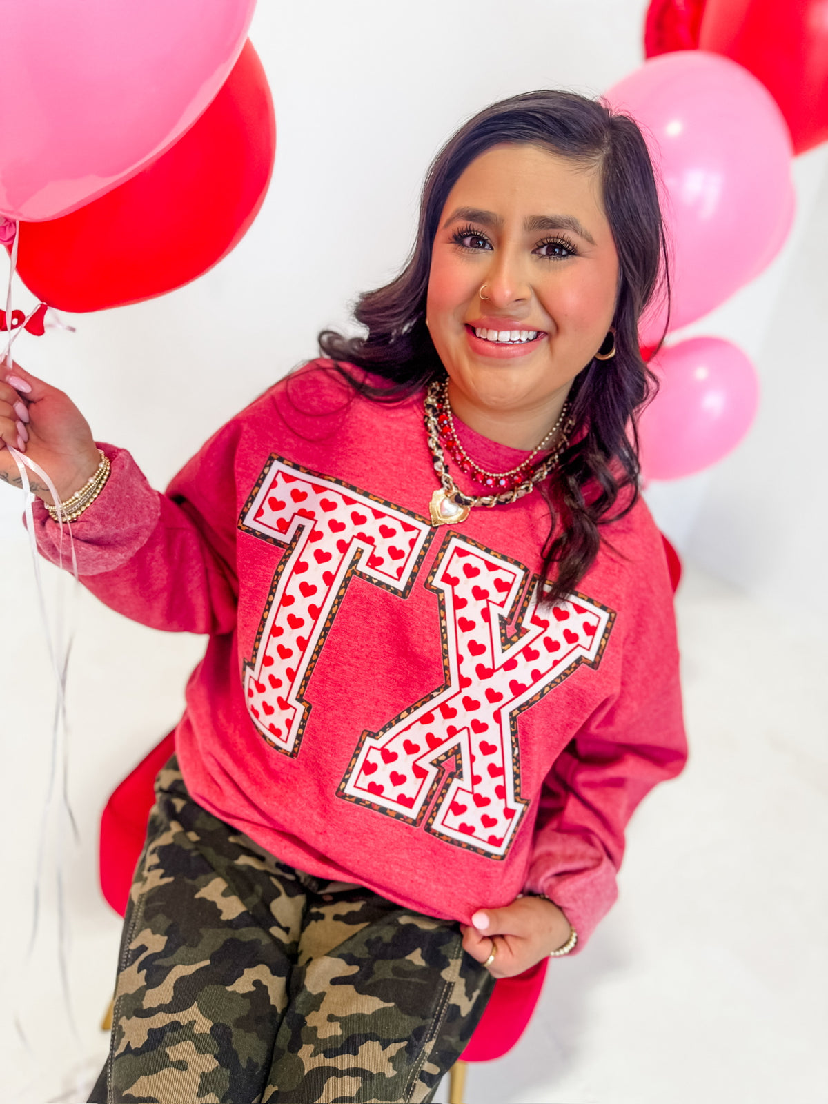 Leopard Lining Love Sweatshirt