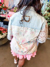 Crochet Woven Twill Jacket