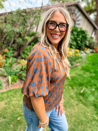 Helen Floral Top