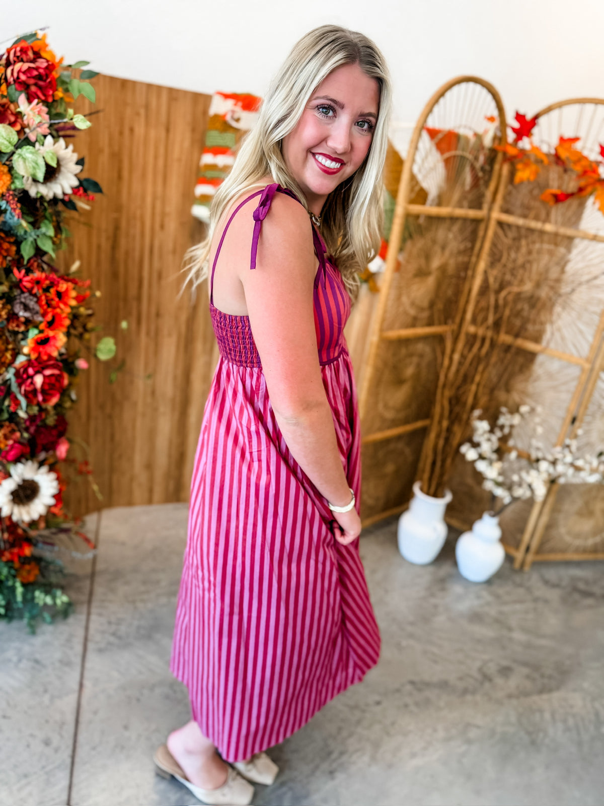 Maple Market Plum Dress