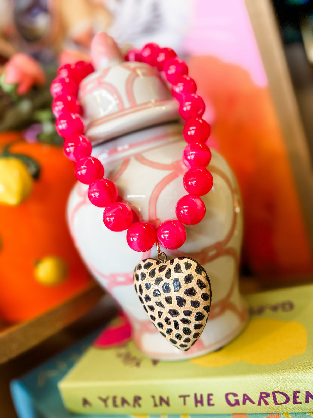 Cheetah Heart Necklace