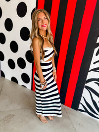 The Noir and Ivory Dress