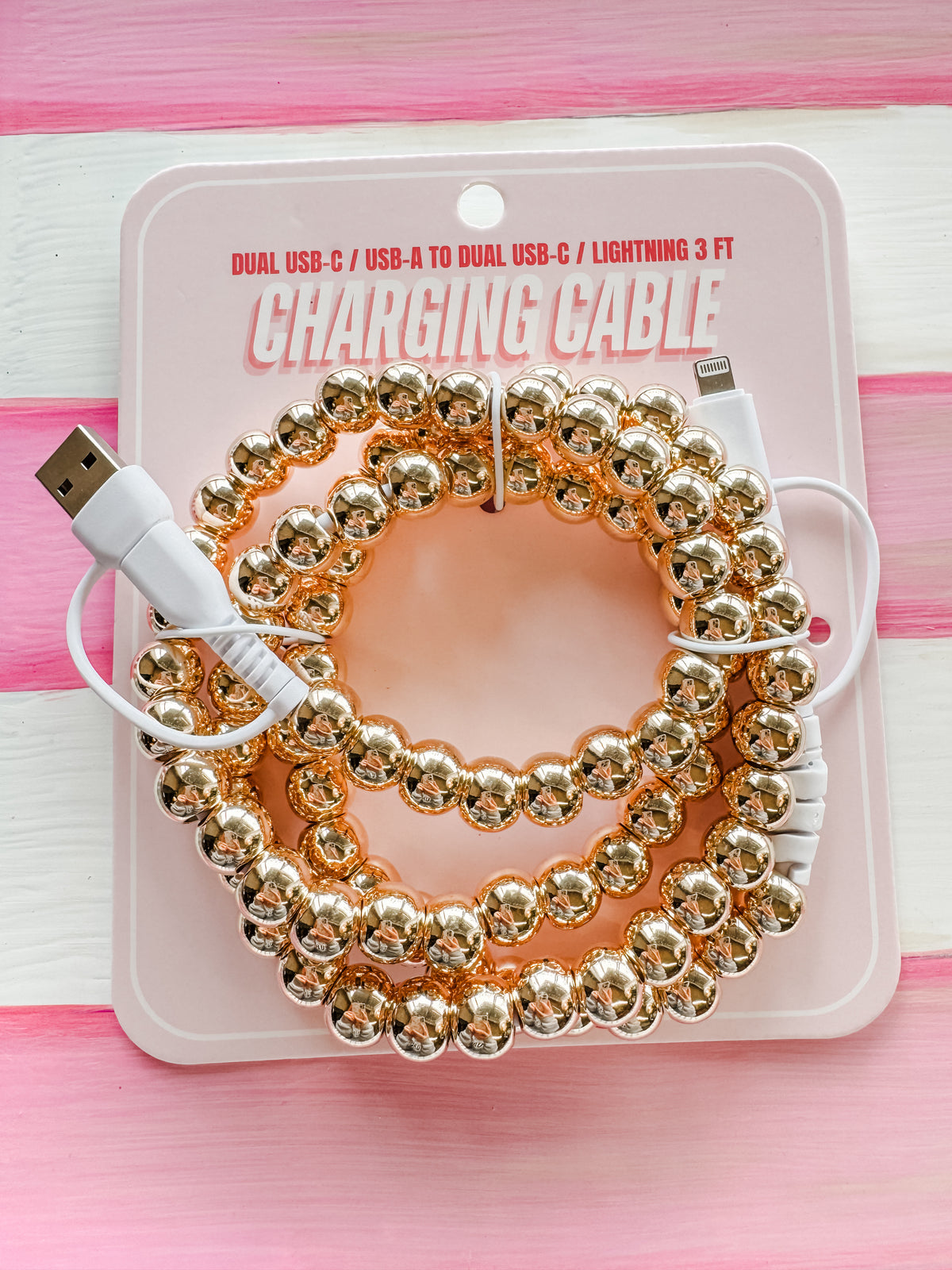 Gold Beaded Charger