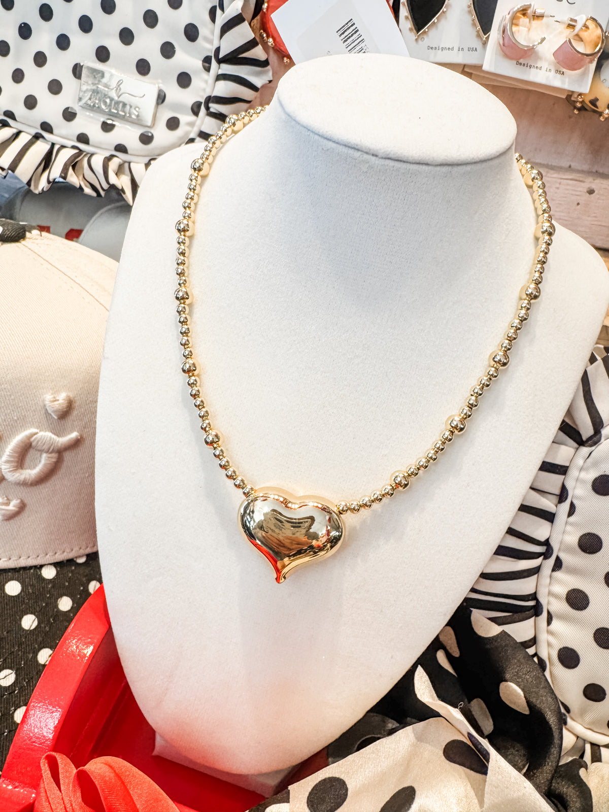 Beaded Heart Necklace