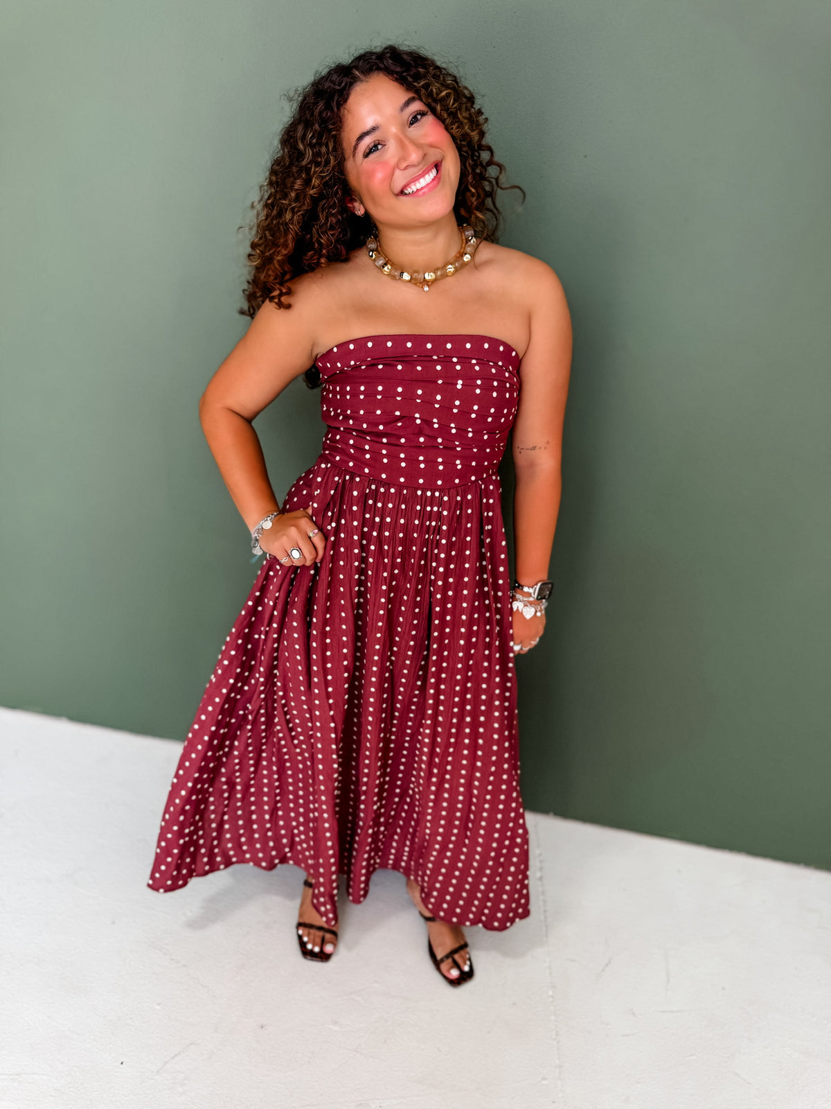 Pretty in Burgundy Dress