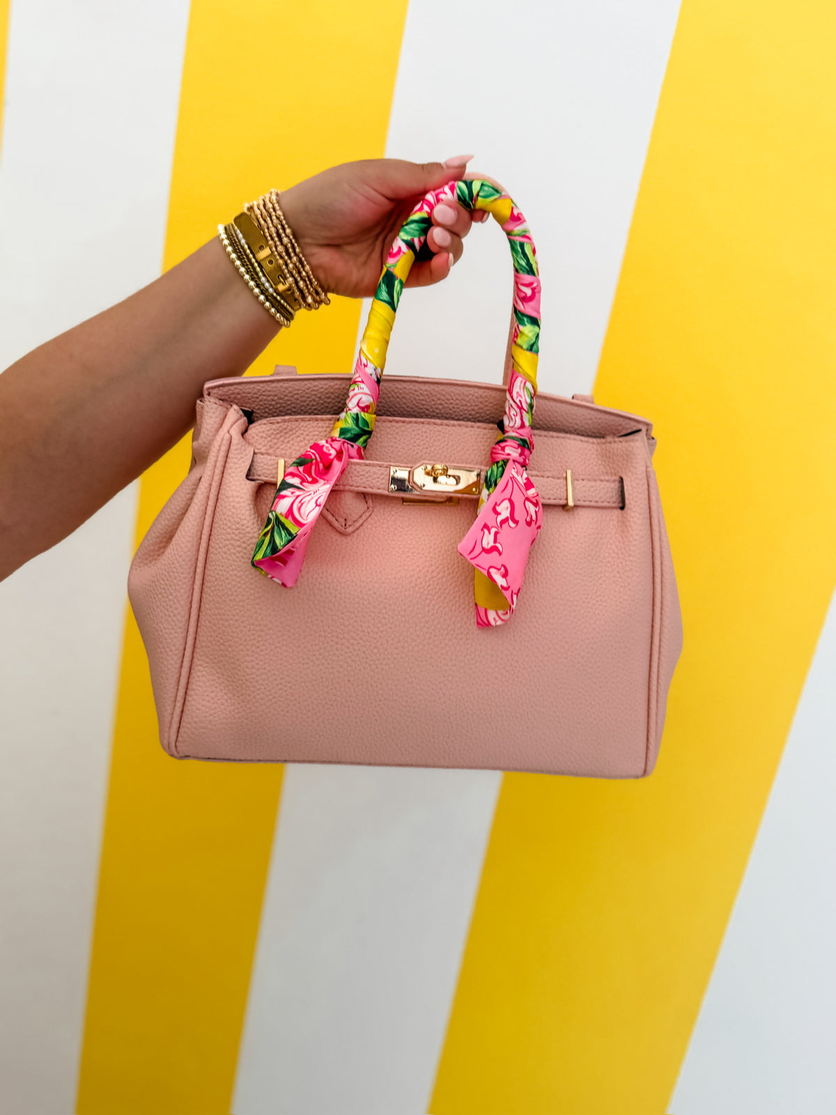 Leather Scarf Hand Bag