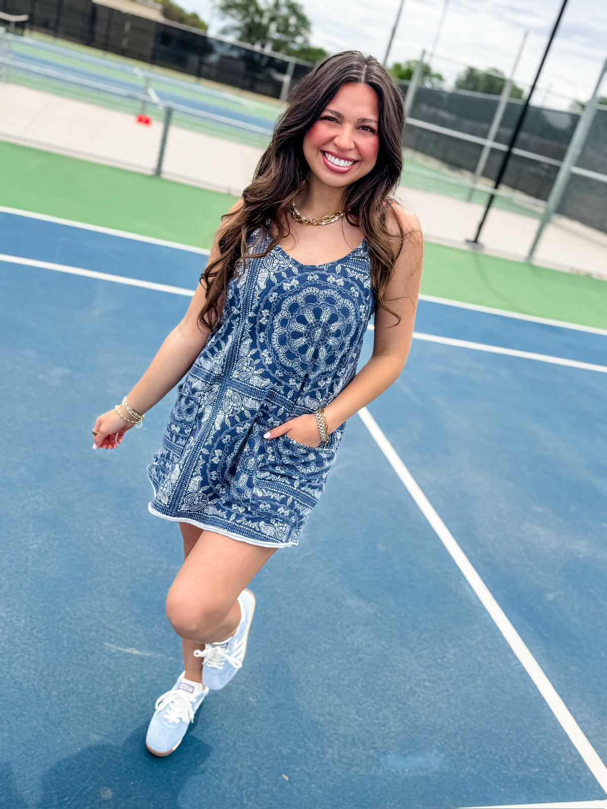 HOT SHOT MINI PRINTED DRESS