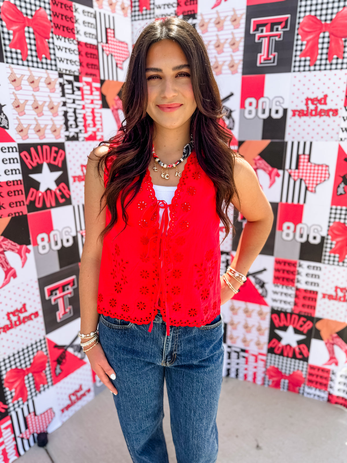 Bethany Red Vest