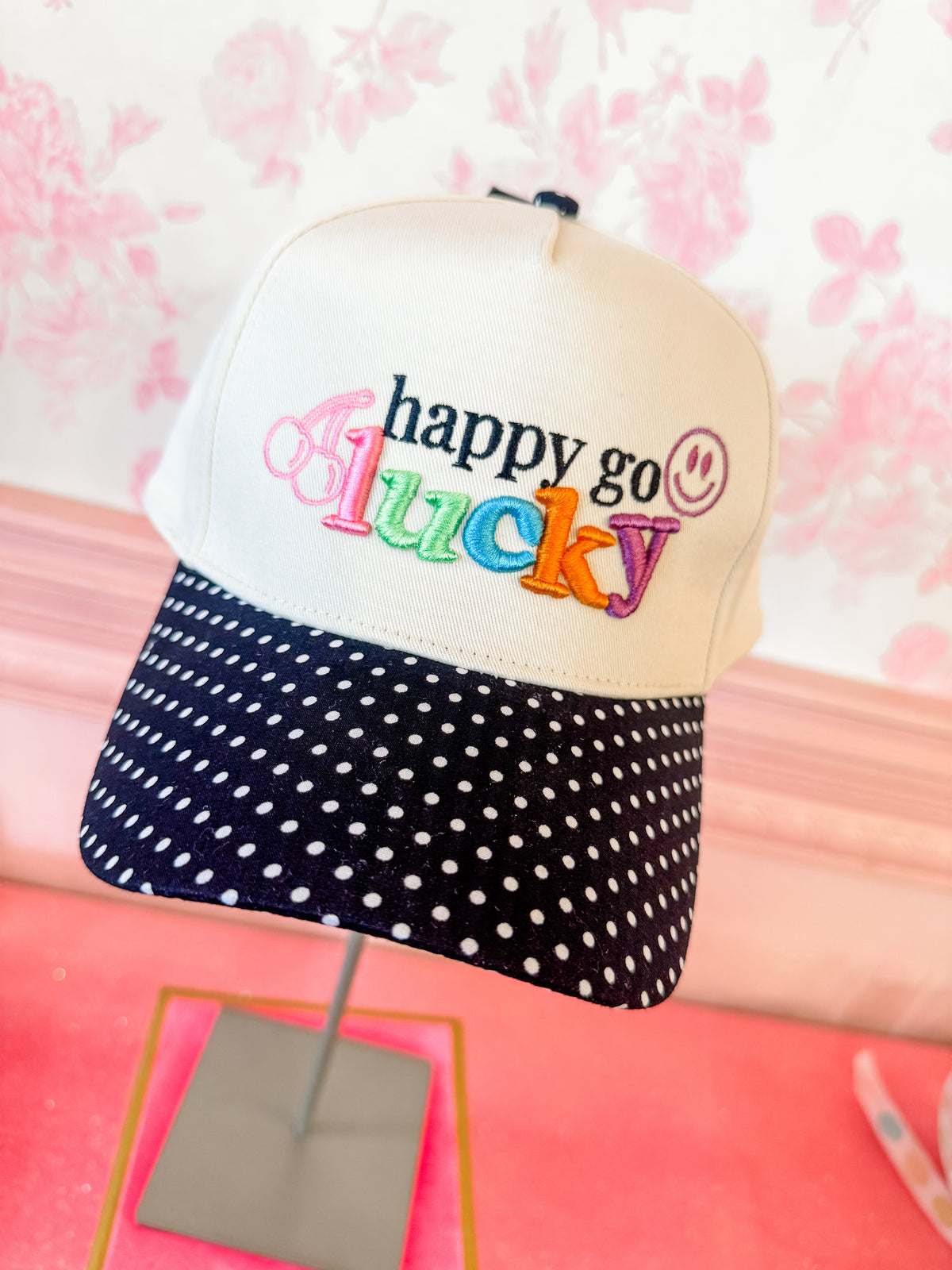 Happy Go Lucky Polka Dot hat