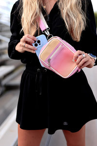 Crossbody Purse - Sunset Gradient (Orange/Pink)