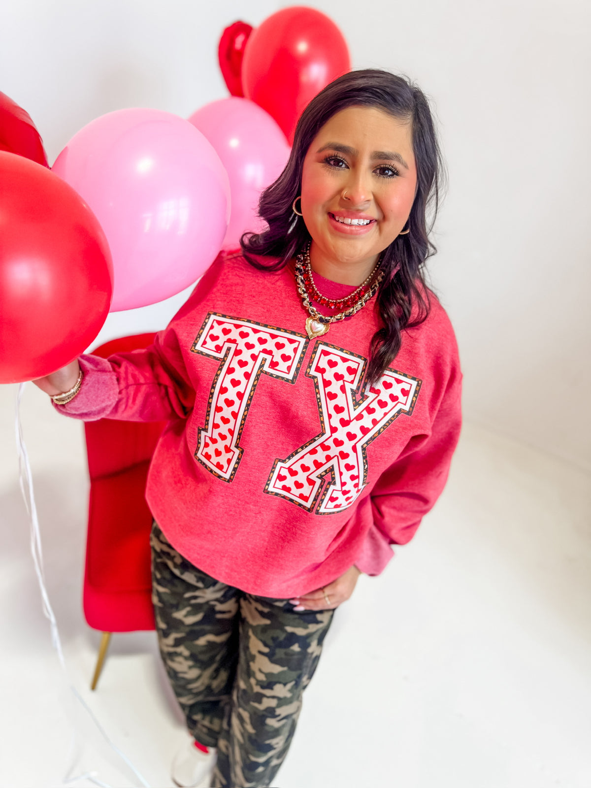 Leopard Lining Love Sweatshirt