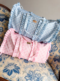 Nylon Ruffled Weekender