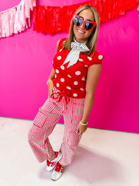 Struck Me Polka Dot Top