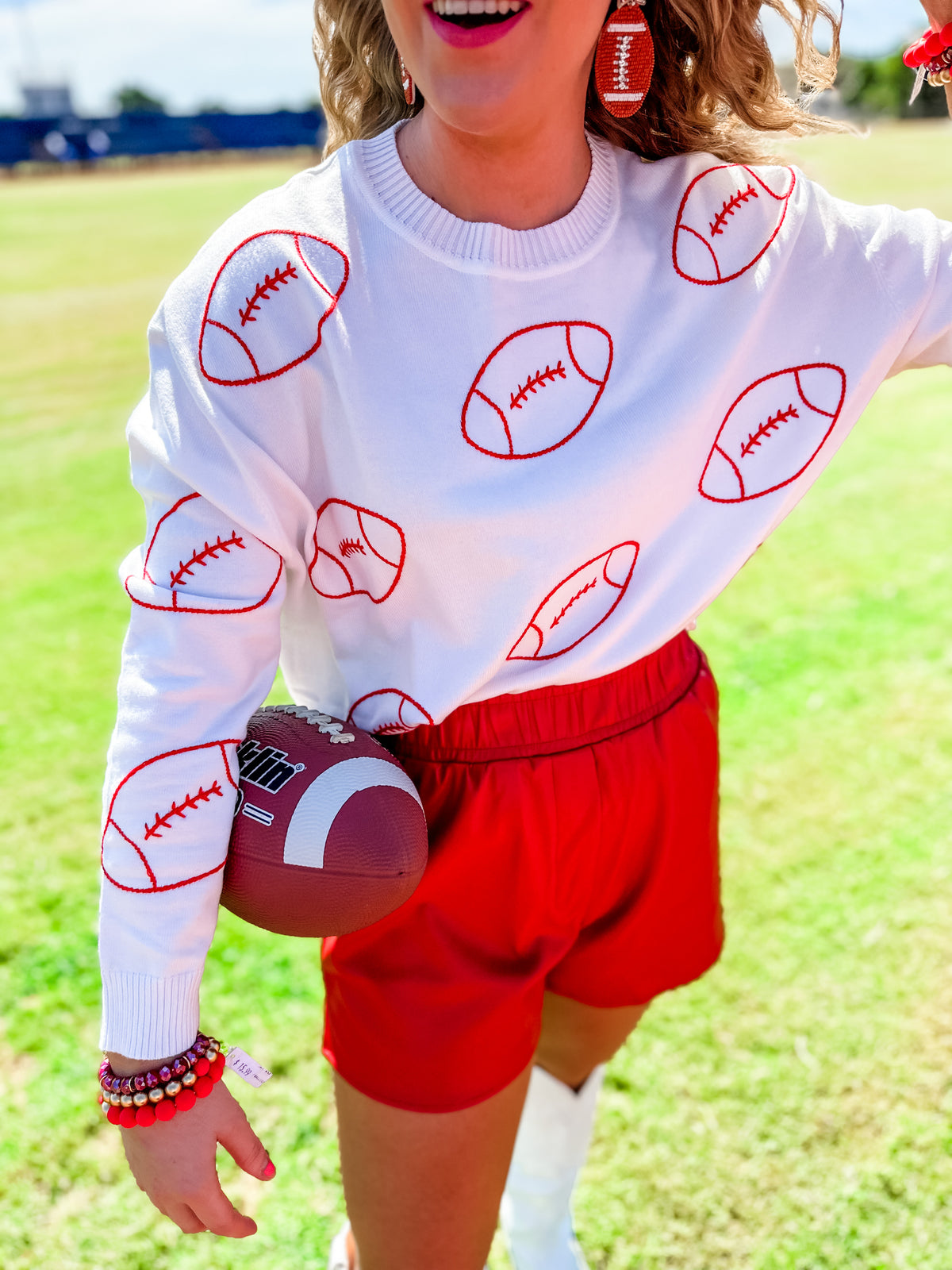 Red Football Sweater