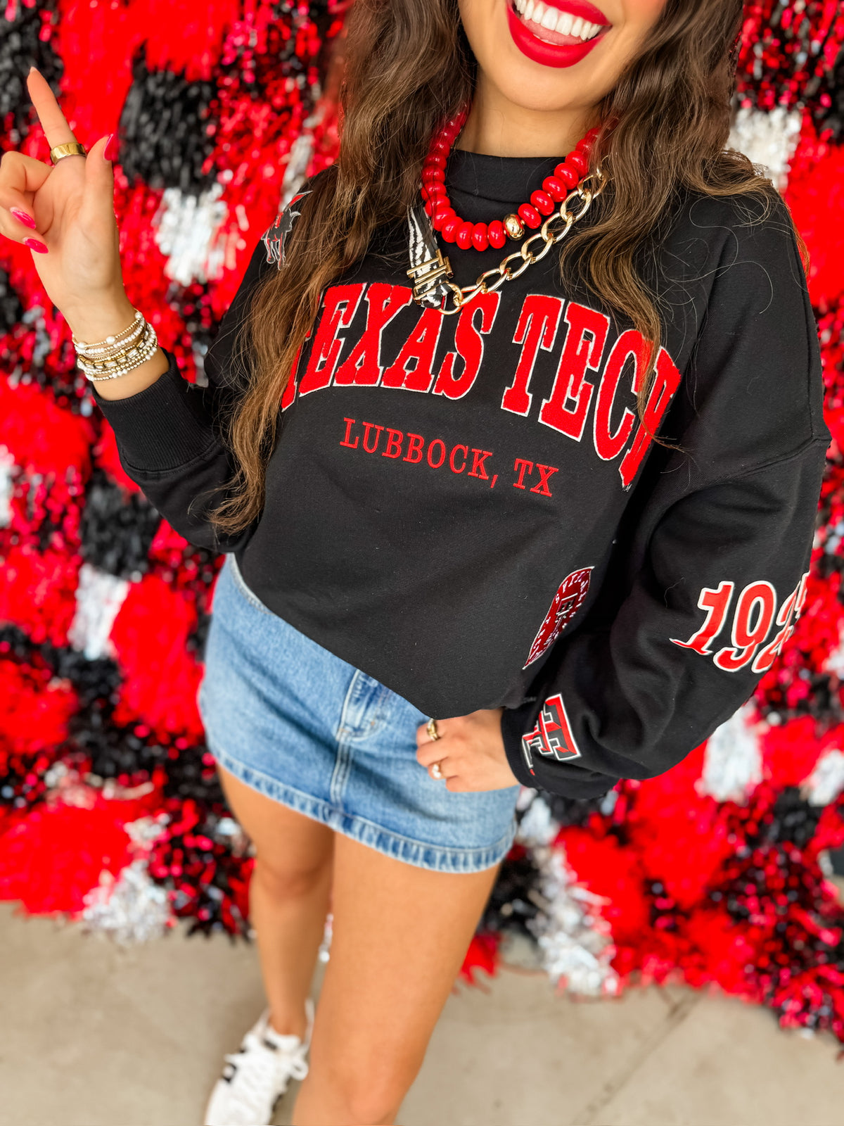 Texas Tech Black Sweater