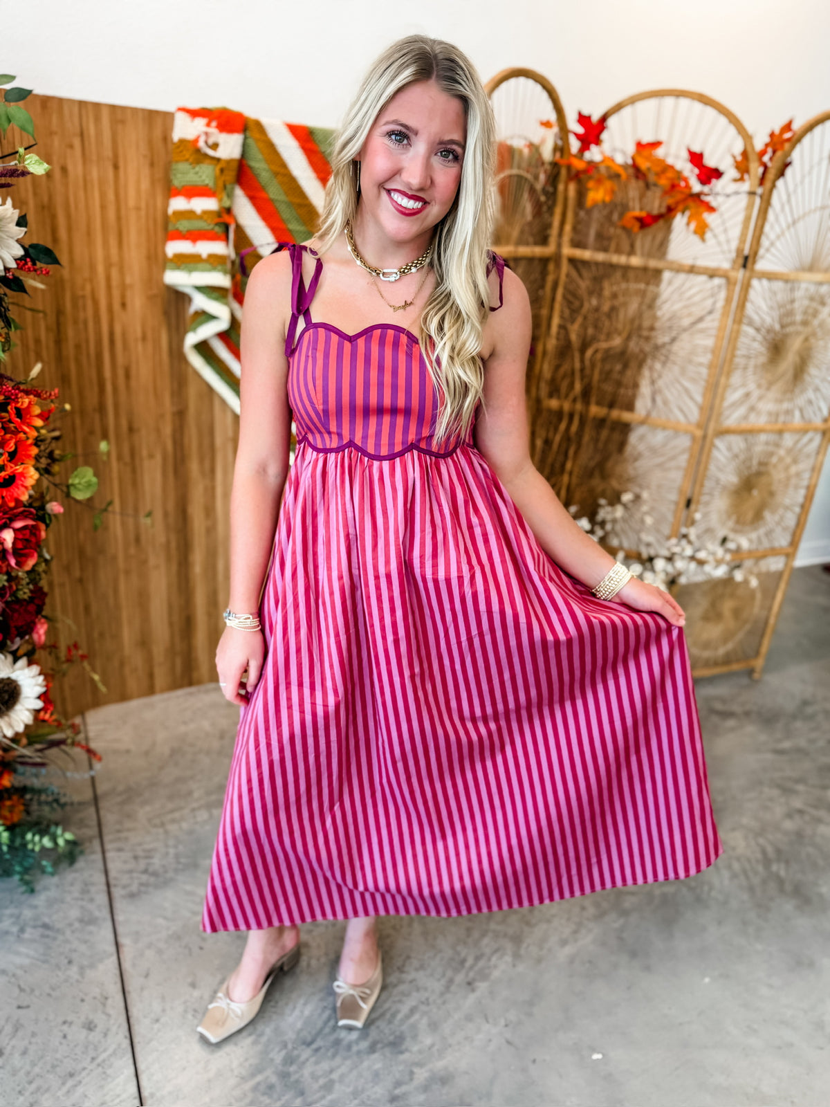 Maple Market Plum Dress