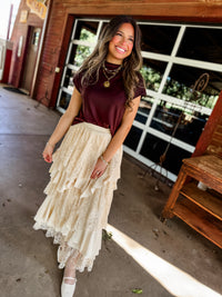 Lacey Tiered Maxi Skirt