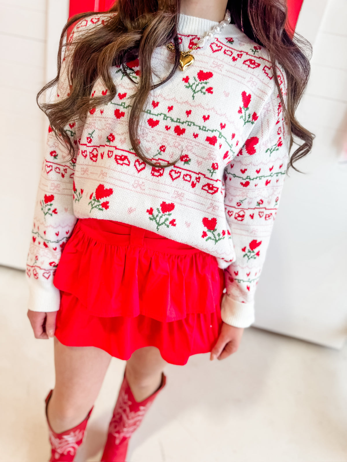 Heart Of Rose Sweater