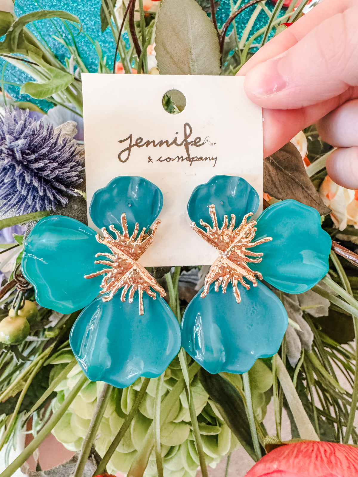 Happier in Floral Earrings