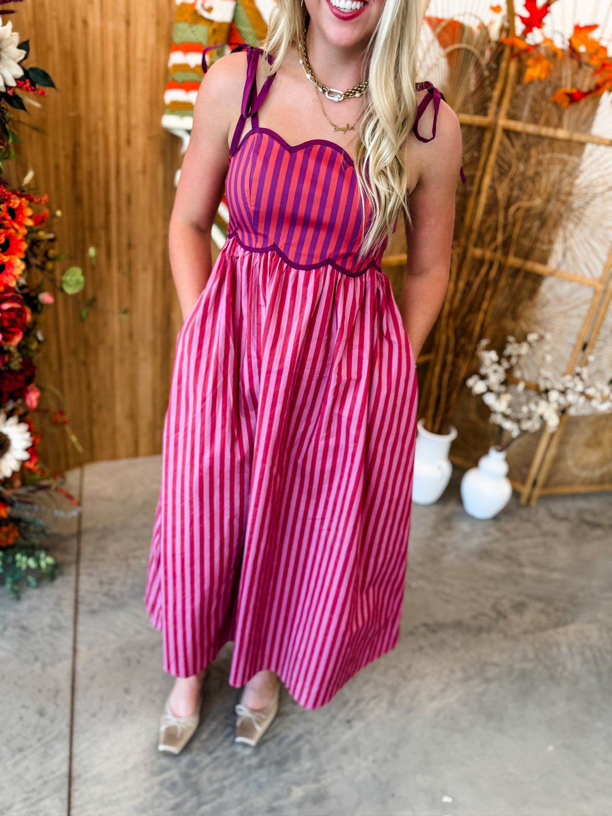 Maple Market Plum Dress