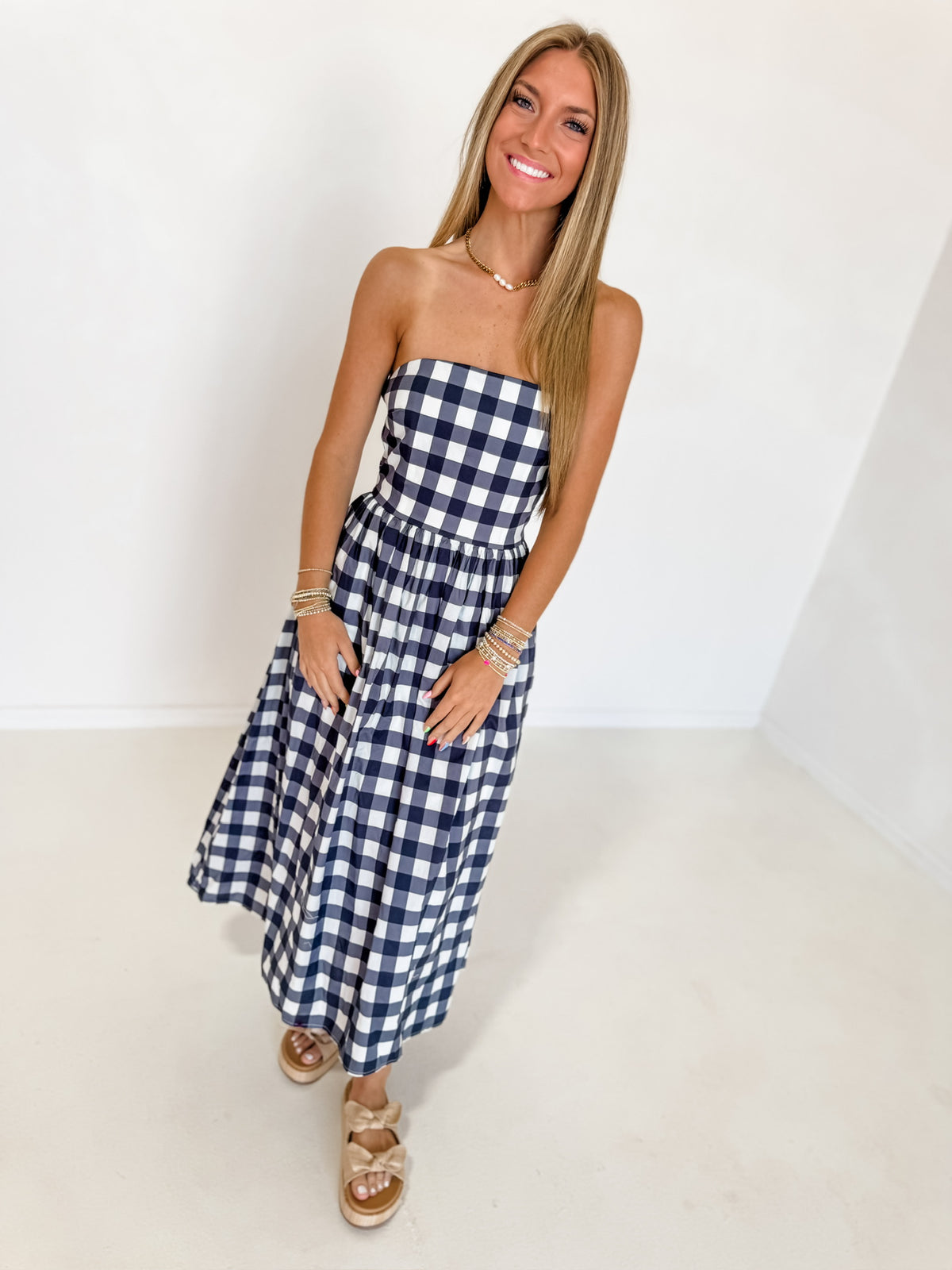 Gisele Gingham Dress