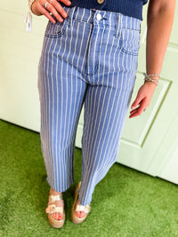 Navy Stripe Jeans