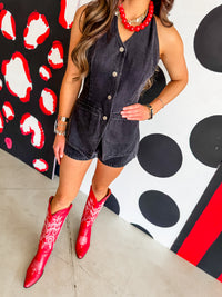 Rally Denim Romper