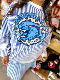 Memorial Panthers Striped Top