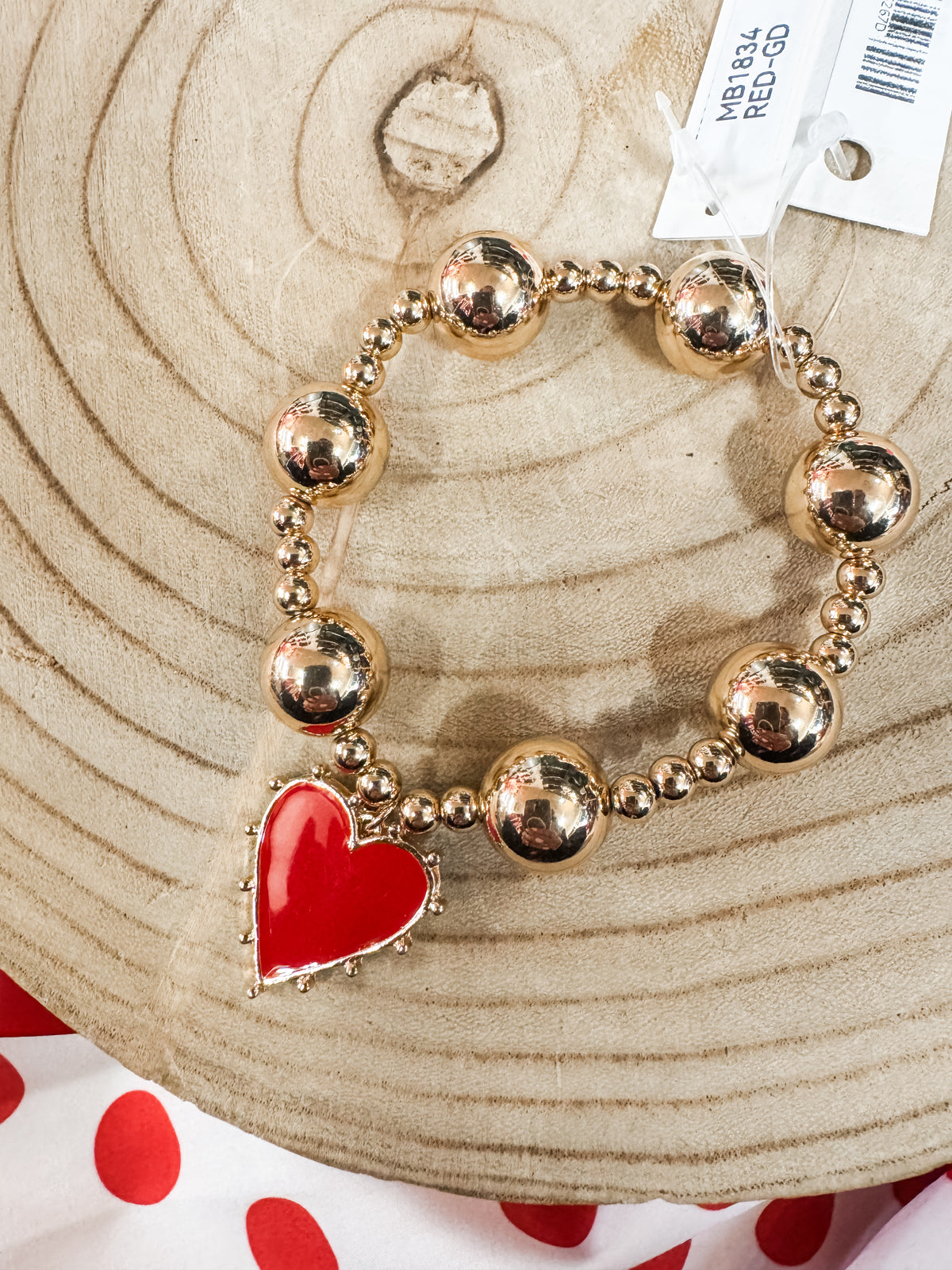 Stud Heart Bracelet
