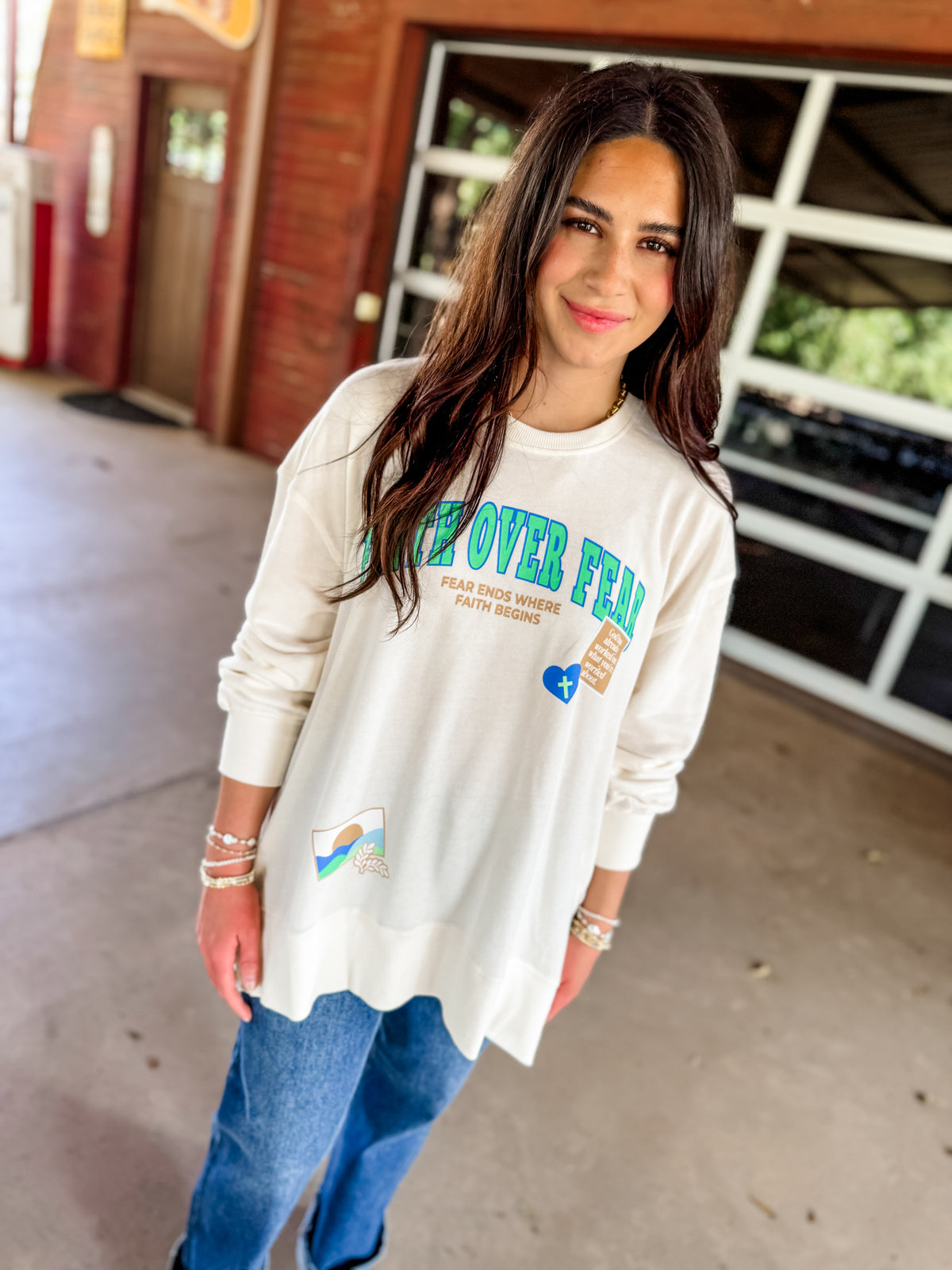 Faith Over Fear Pullover
