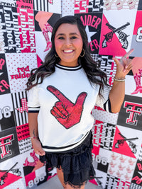 Sequin Varsity Top