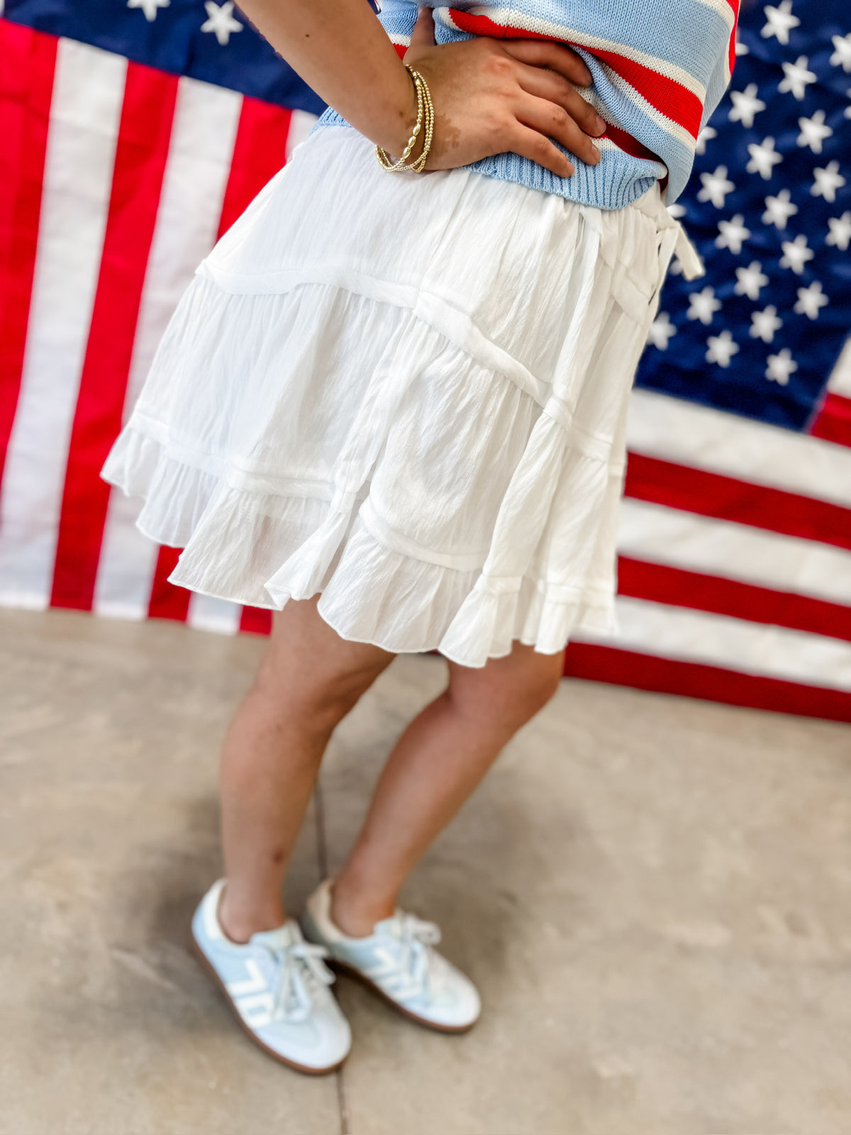 Demi White Skirt