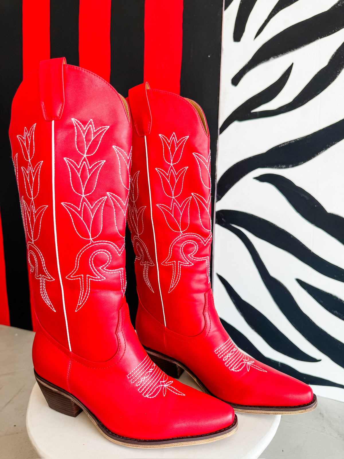 The Reba Boots- Red